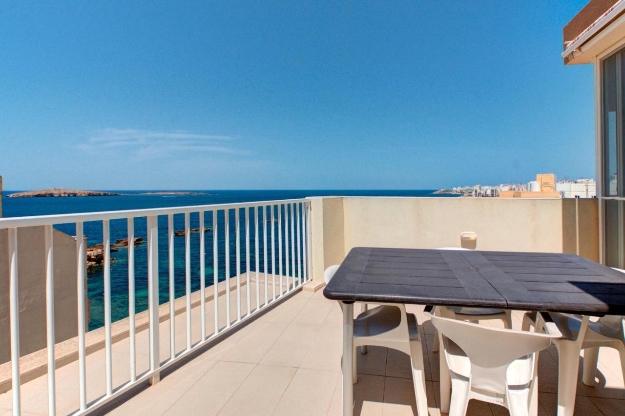 Modern Seaside 2 Bedroom Penthouse With Sea Views 圣保罗湾城 外观 照片